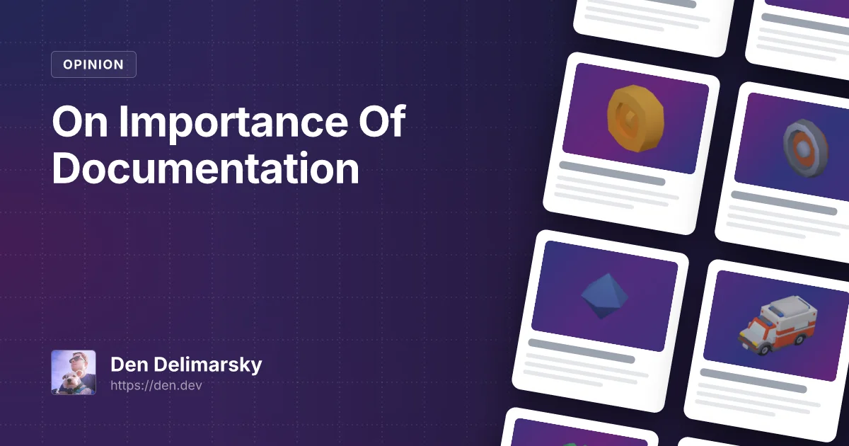 On Importance Of Documentation