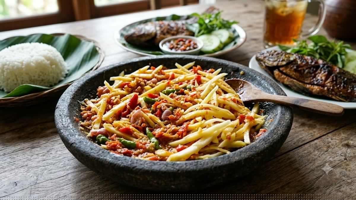 Cara Membuat Sambal Mangga Tetap Renyah dan Tidak Cepat Berair, Bikin Nagih