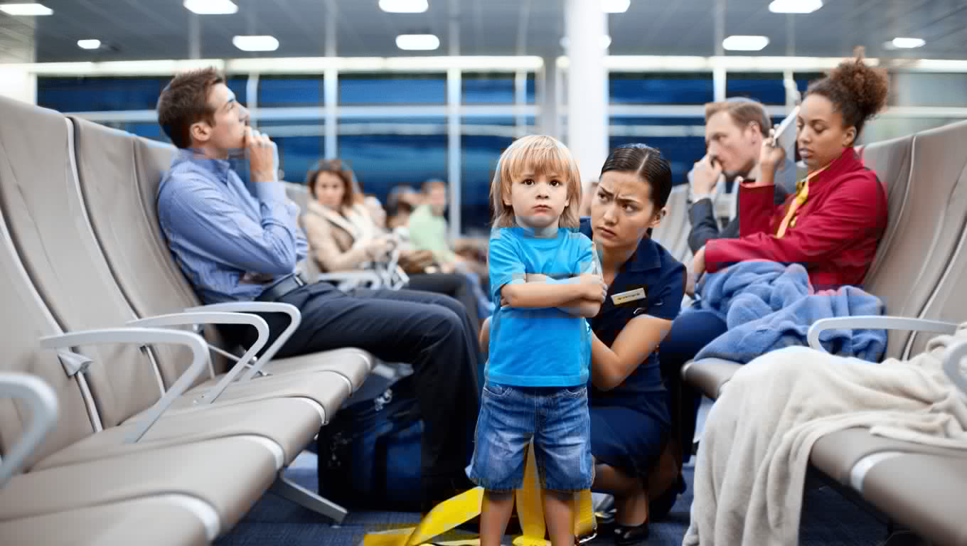 Flight Grounded as Child Refuses Seatbelt, Passengers Forced to Sleep at Airport!