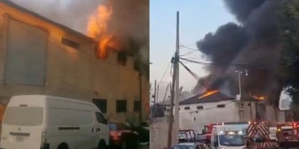 Se registra fuerte incendio en la alcaldía Álvaro Obregón, en CDMX