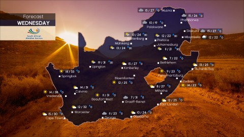Weather forecast | Wednesday, 22 October 2025