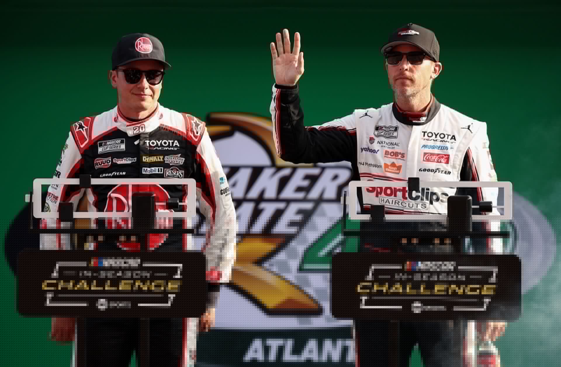 Denny Hamlin reveals why he never felt he had the chance to challenge Christopher Bell during the restart at Iowa