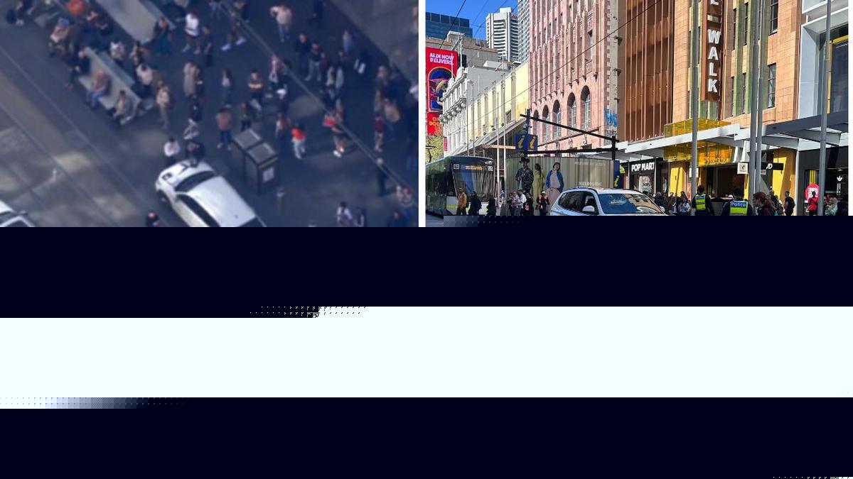 Multiple people arrested at Bourke St mall in Melbourne’s CBD following pursuit