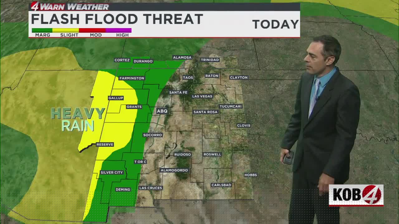 Higher flooding risk Wednesday in parts of New Mexico