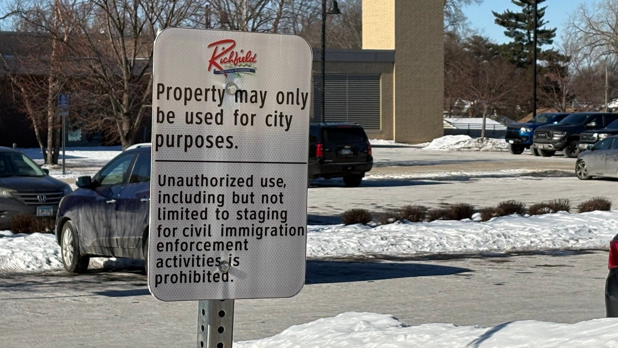 City of Richfield passes ordinace barring federal agents from using various city-owned spaces for staging