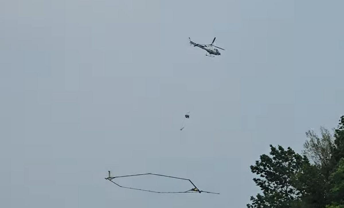 Here’s Why Helicopters Are Towing Giant Loops Across Minnesota