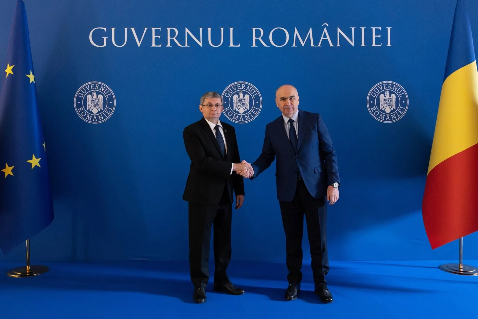 Premierul Ilie Bolojan a avut o întrevedere cu președintele Parlamentului Republicii Moldova, Igor Grosu