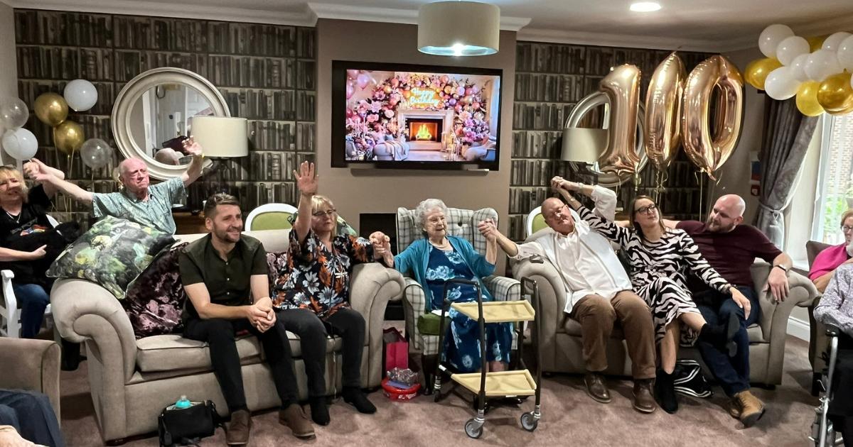 Celebrations as care home resident reaches 100 years of age