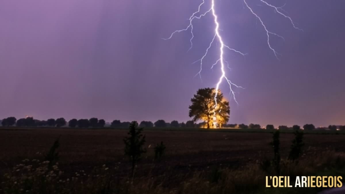 TEMOIGNAGE. "Je pense que je n’en referai jamais une comme celle-ci" : l’incroyable éclair capturé par un photographe amateur ariégeois devient viral sur les réseaux sociaux