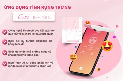 Eveline Care - app tính rụng trứng miễn phí với độ chính xác hàng đầu