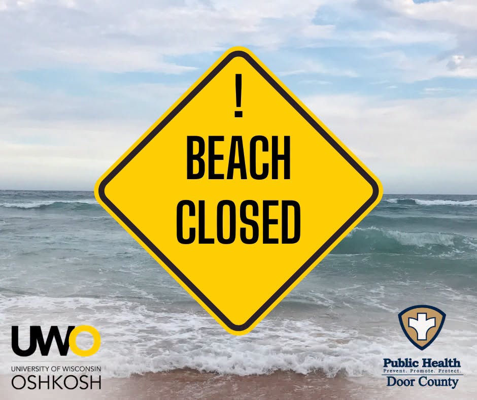 Elevated bacteria prompts caution at Door County beaches