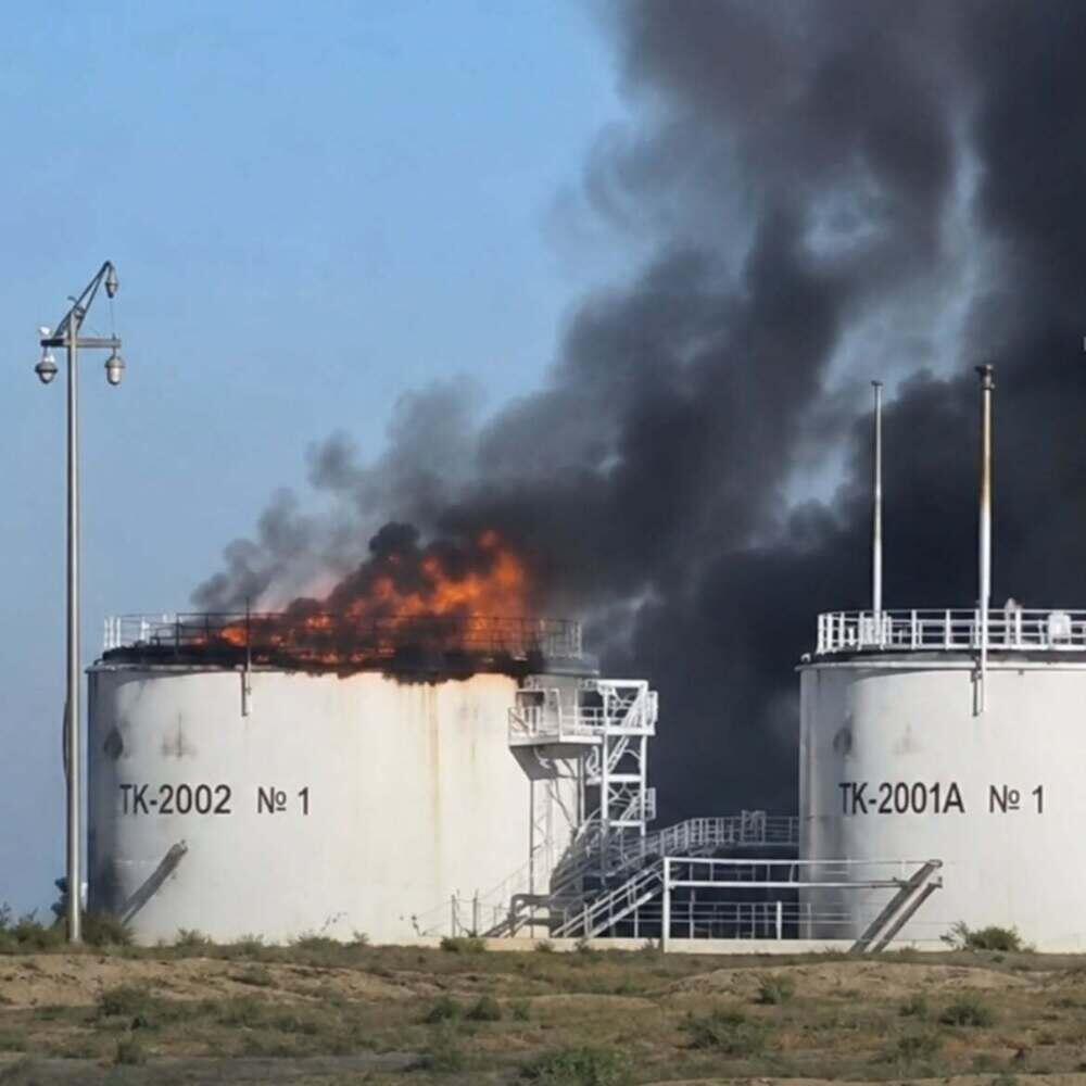 Пожар на месторождении Актогай: эвакуировано 20 человек