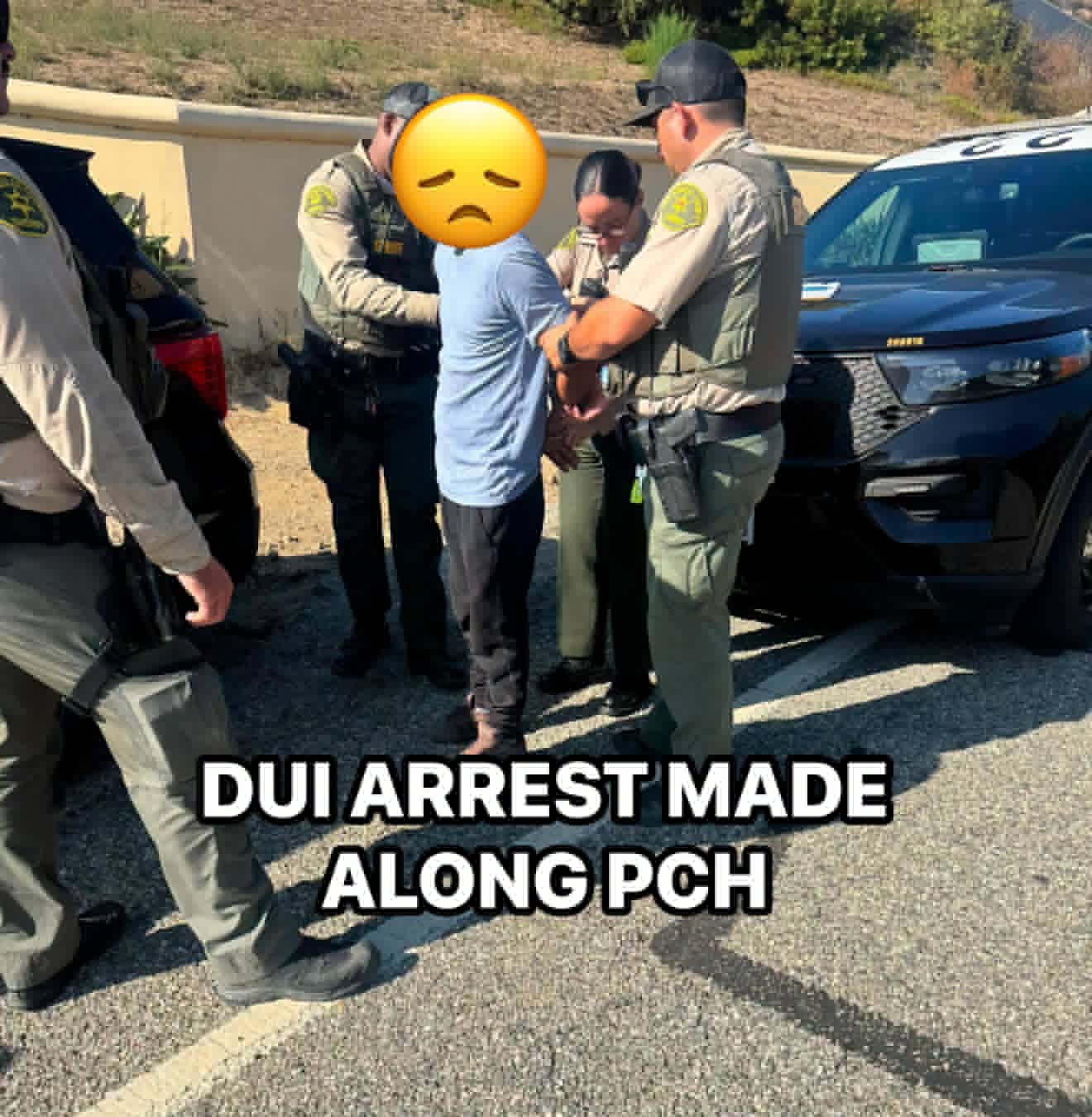 DUI Arrest Made On Pacific Coast Highway