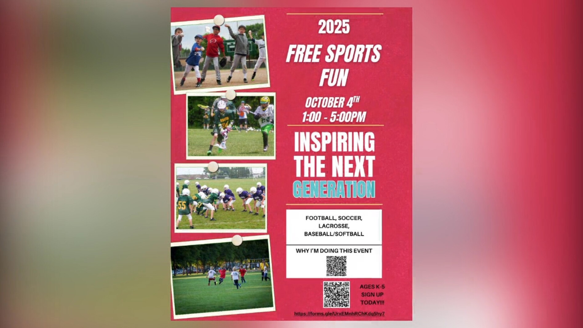 Grand Forks high school senior organizes free sports event for kids