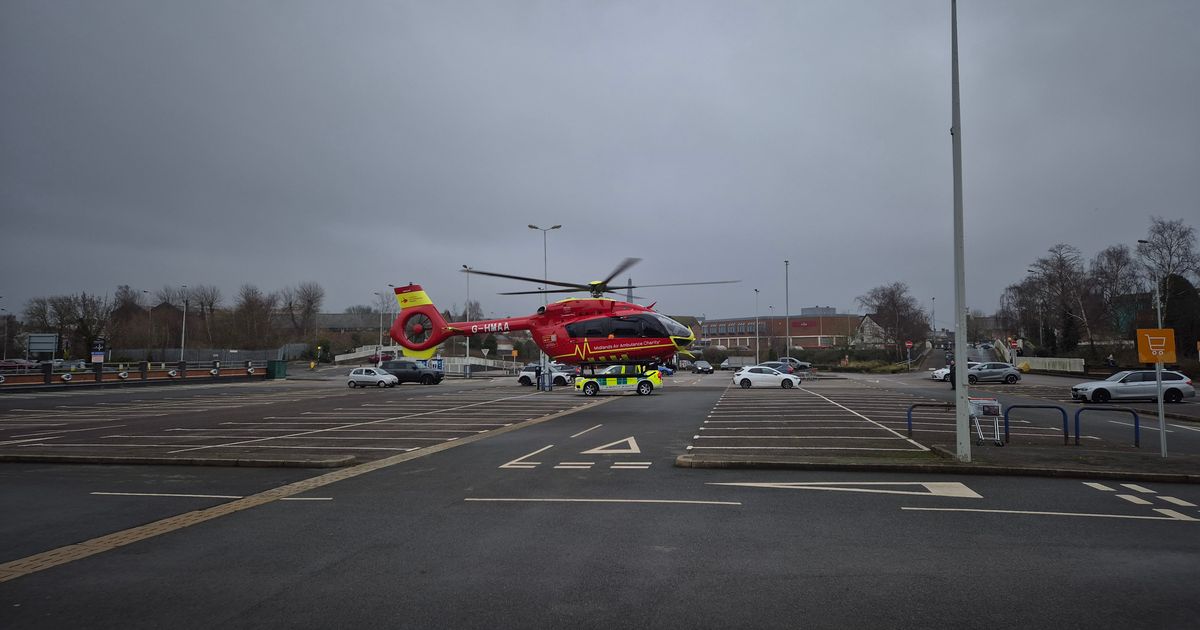 Air ambulance lands at Sainsbury's as police issue statement on 'medical emergency'