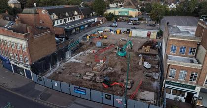 Drone photos capture progress of Upminster hotel works after three months