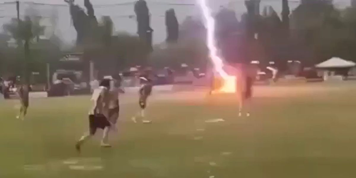 Footballer killed after lightning strikes pitch during match in terrifying incident