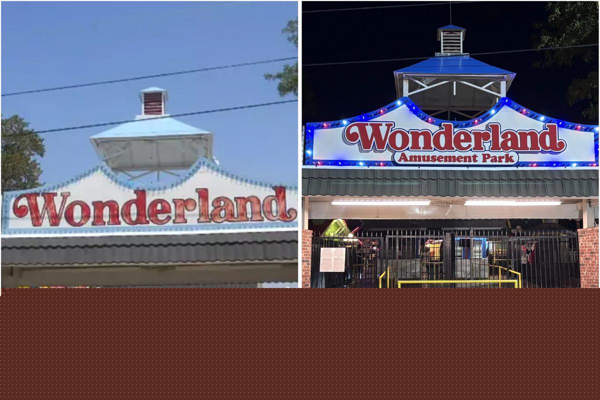 Wonderland Park After Dark In Amarillo Texas