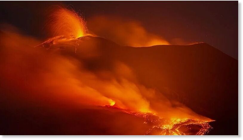 Watch: Glowing ash, smoke fill skies in Italy's Sicily as Mount Etna volcano, Europe's tallest, erupts on August 8