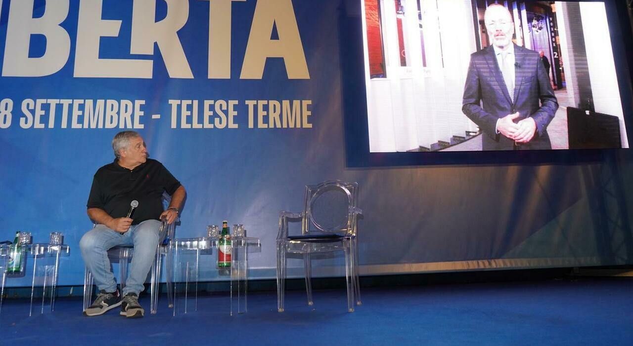 Antonio Tajani a Telese: &laquo;Fieri di stare nel Ppe difendiamo l&rsquo;Europa e vogliamo riformarla&raquo;