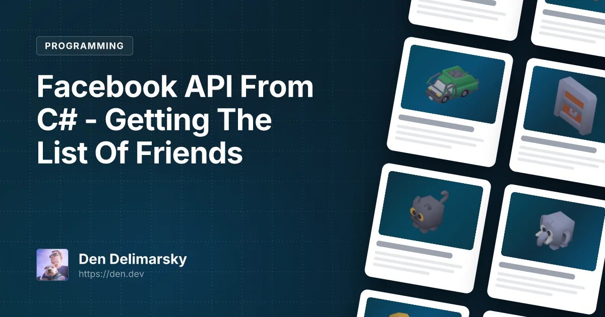 Facebook API From C# – Getting The List Of Friends