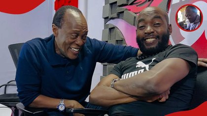 Jeff Koinange tries boiled cow head for the first time: "Moto kama pasi”