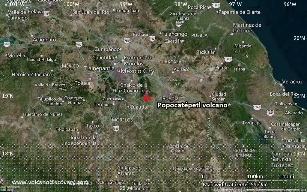 Popocatépetl Volcano Volcanic Ash Advisory: ONGOING VA EM  to 24000 ft (7300 m)