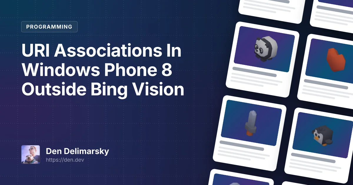 URI Associations In Windows Phone 8 Outside Bing Vision