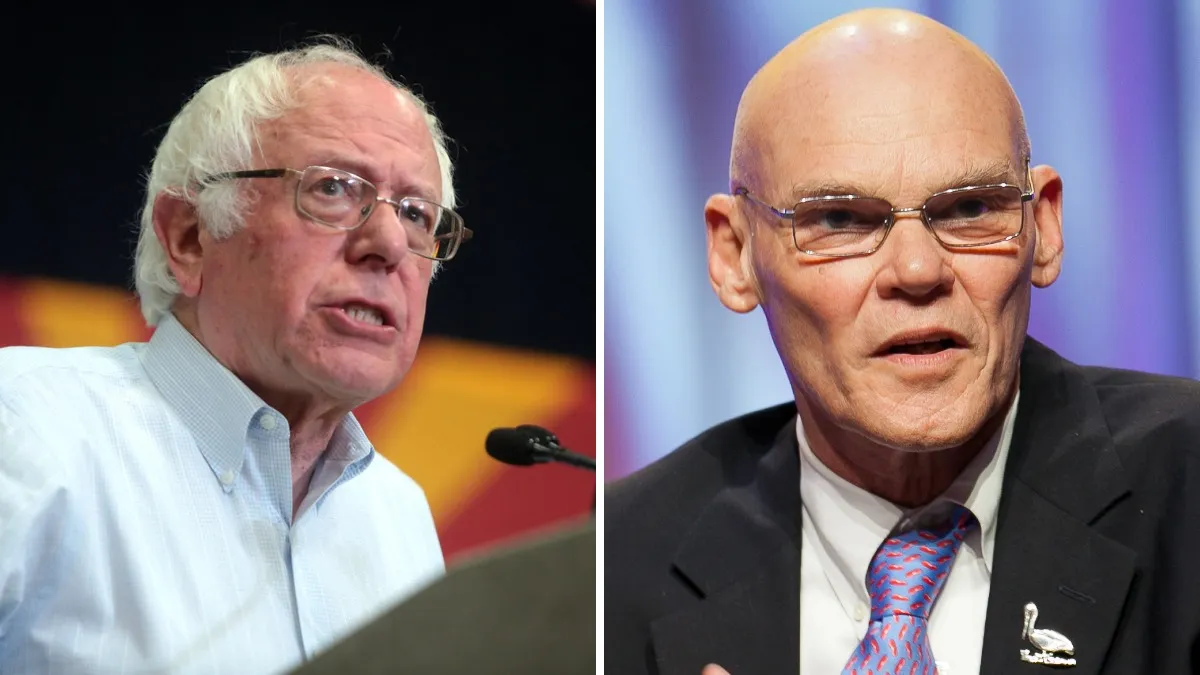 Democratic Party strategist James Carville ripped into left-wing candidates. Bernie Sanders says Carville should ‘start his own party’