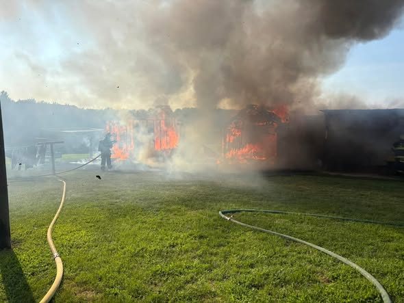 No Injuries During Fire in Blairs