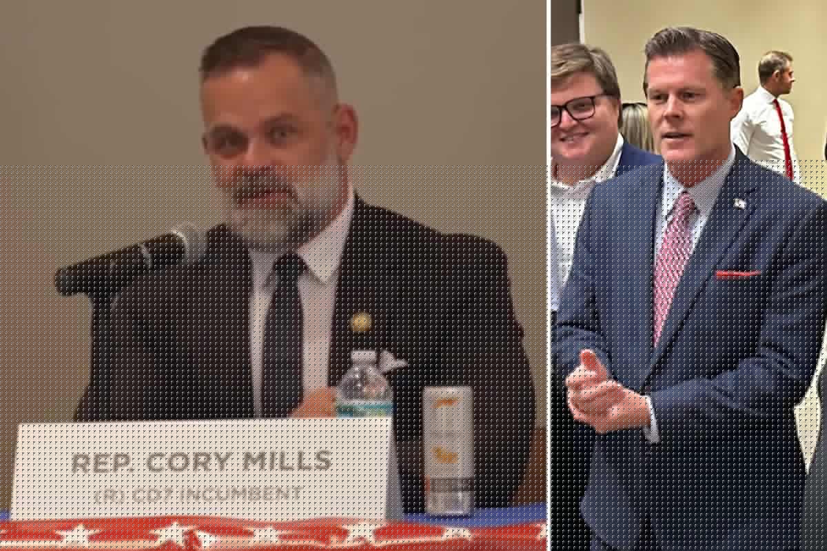 Embattled Rep. Cory Mills pressed on ‘stolen valor’ claims and even his religion at fiery GOP primary debate