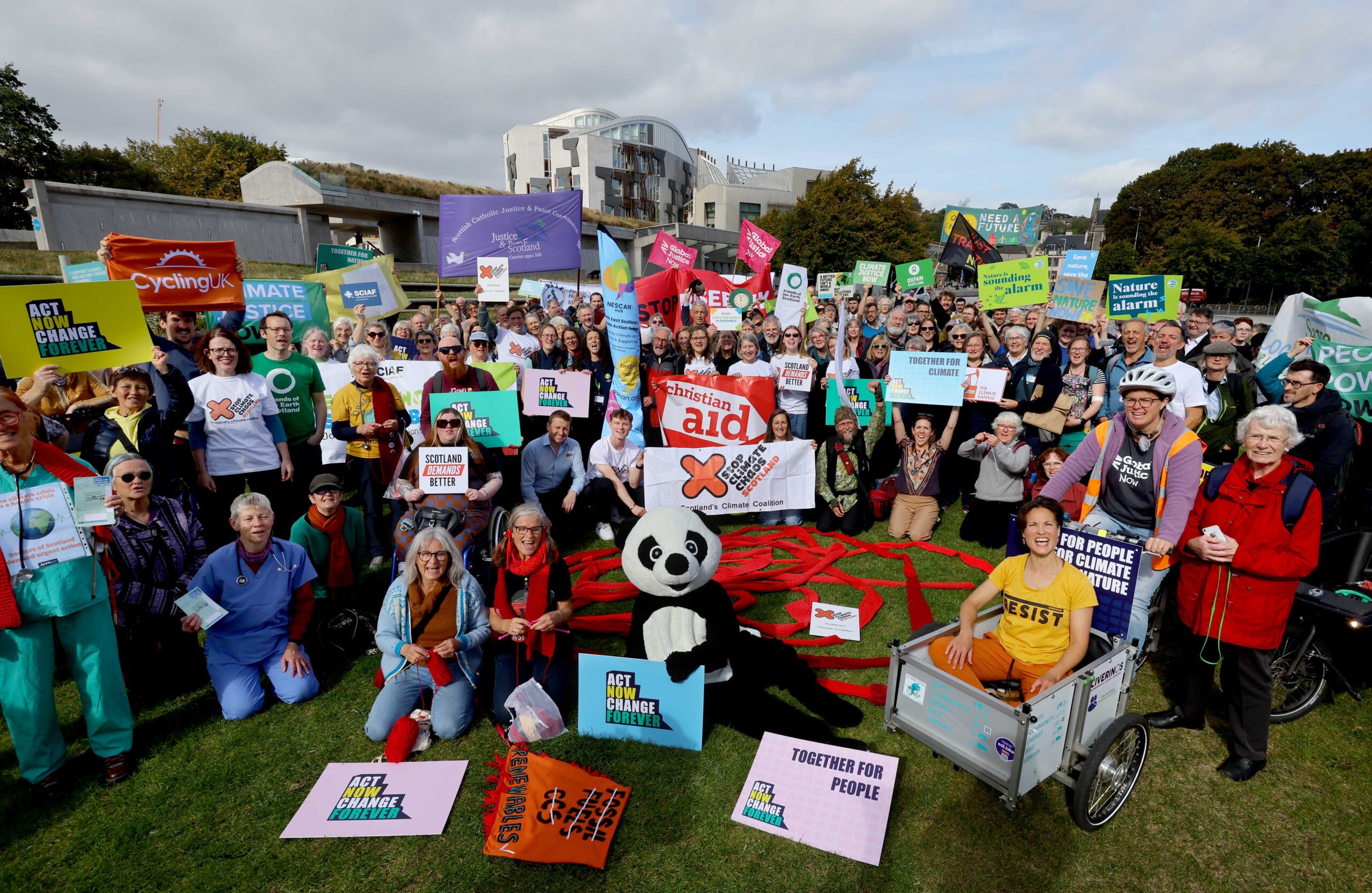 Hundreds gather in Edinburgh at Scotland’s biggest ever climate lobby