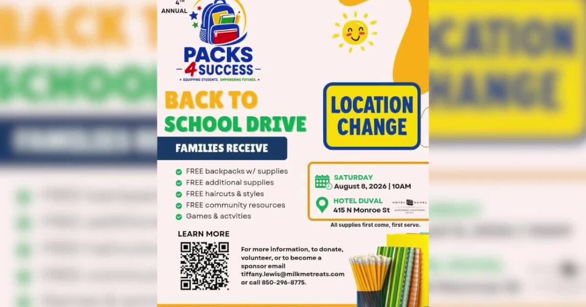 Tallahassee back-to-school drive offers free supplies and heart screenings for students Saturday