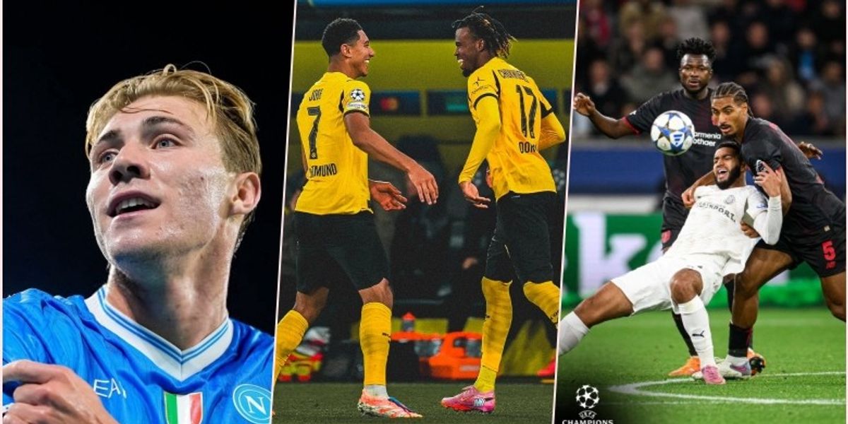 Hojlund nderon Napolin, Borussia Dortmund me goleadë, Bayer dhe PSV barazim