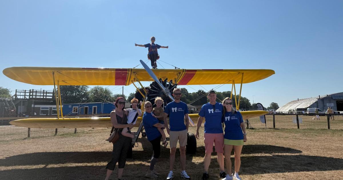 Company raises vital funds for south Essex children's hospice with wing walk