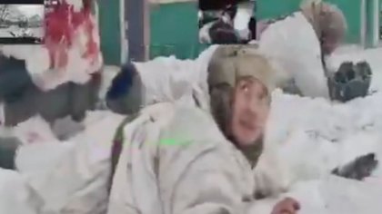 Is this the first time troops have surrendered to a ROBOT? Cowering Russians lay down arms to Ukrainian ground war drone