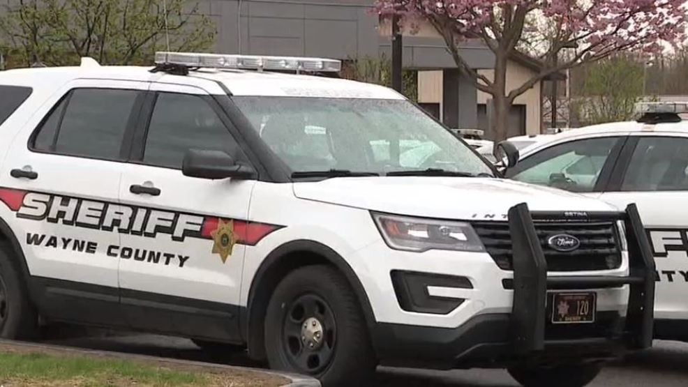 One person hospitalized after crash near school bus in Sodus