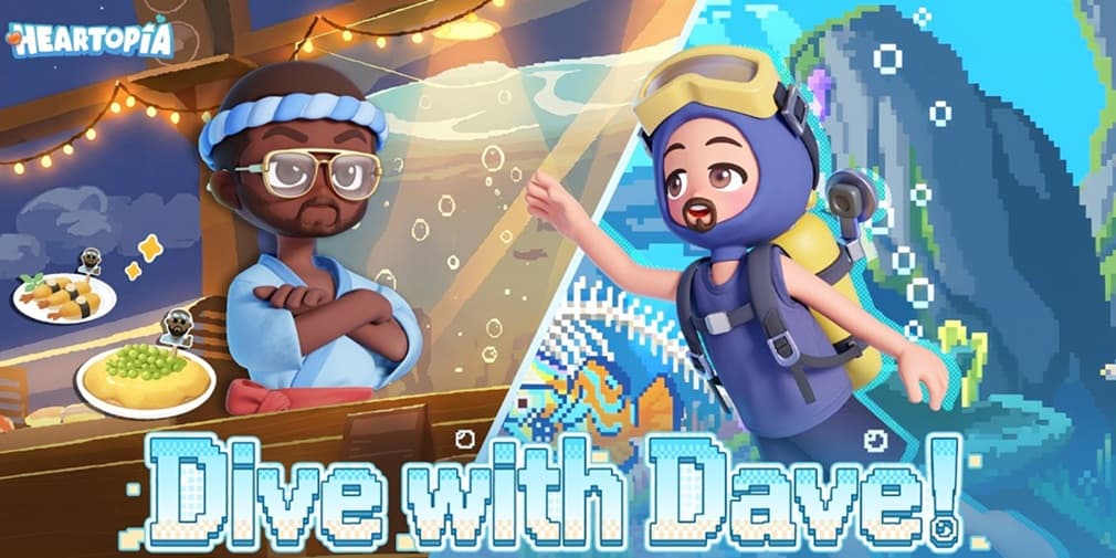 Heartopia teams up with Dave the Diver for a sushi-packed collaboration event