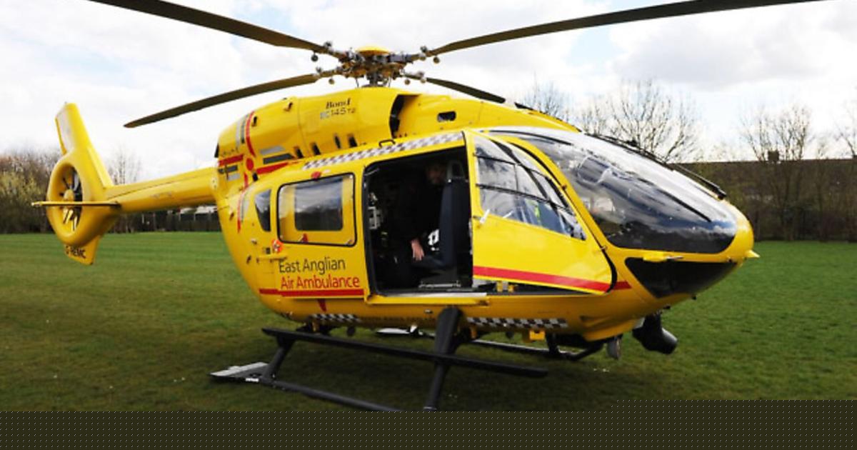 Man and woman hospitalised after air ambulance called to Stevenage crash
