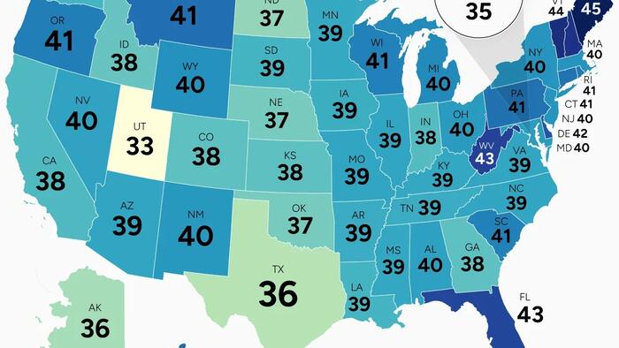 Maine Is The 'Oldest' State, Utah The 'Youngest'