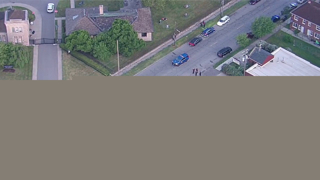 SkyFOX flies over massive police scene in SW Detroit