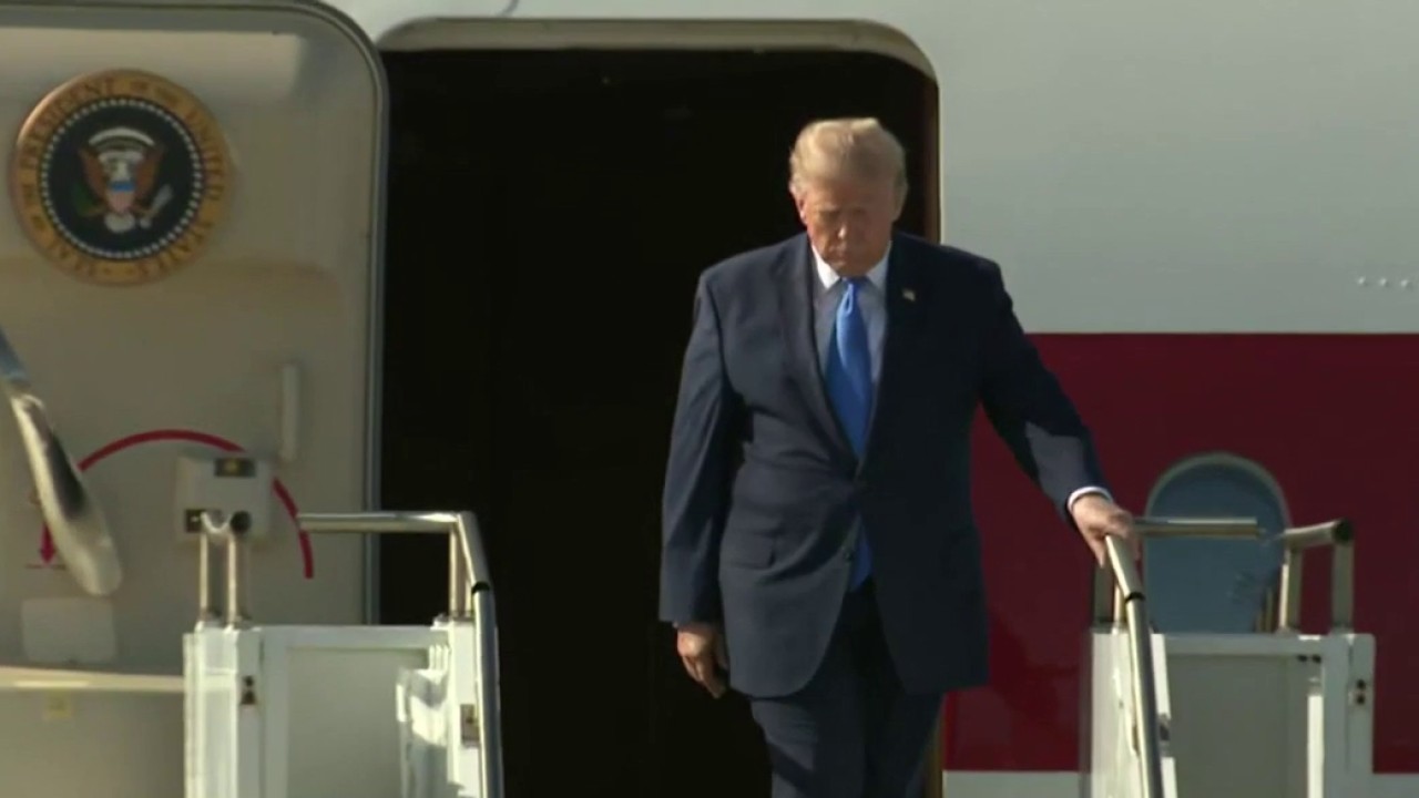 Trump lands in LA; Allegedly armed man arrested before visit