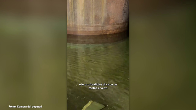 Roma, una cisterna medievale colma d’acqua sotto palazzo San Macuto