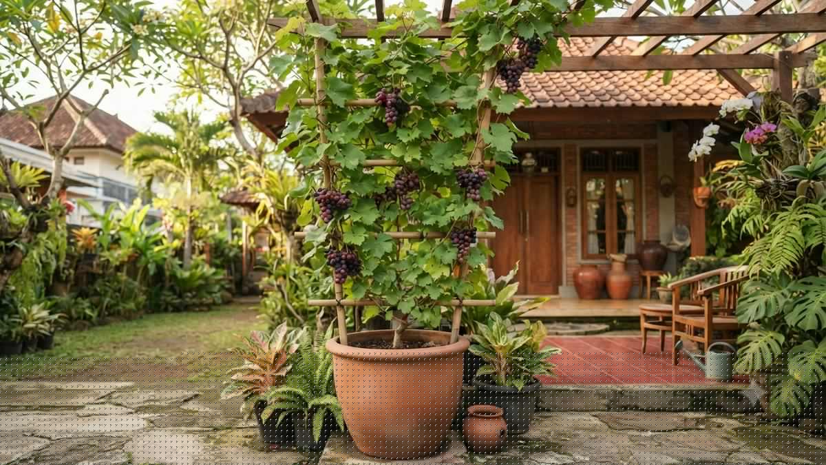7 Cara Menanam Anggur dalam Pot, Mudah Dirawat dan Hasil Panen Manis