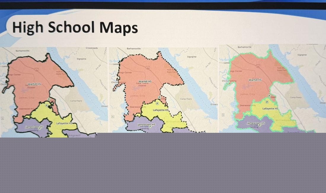 WJCC School Board reviews revised redistricting maps