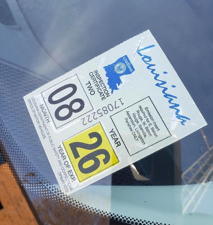 Louisiana Pushing Again to Get Rid of Vehicle Inspection Stickers