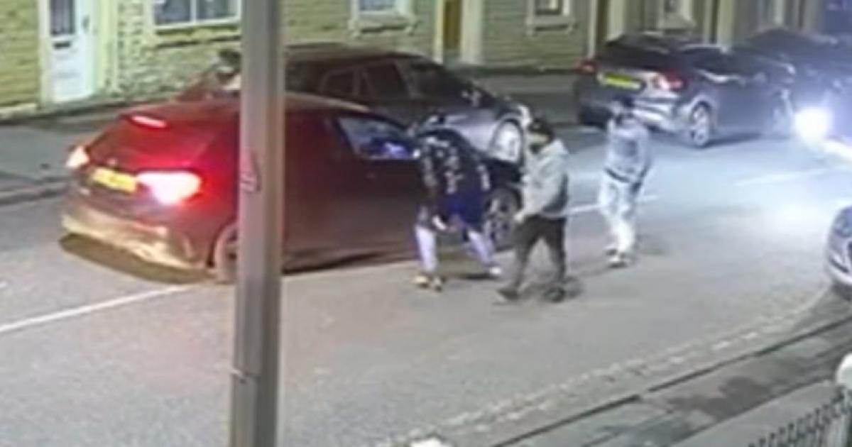 Harrowing footage shows driver pulled from car by mob of men in Blackburn street