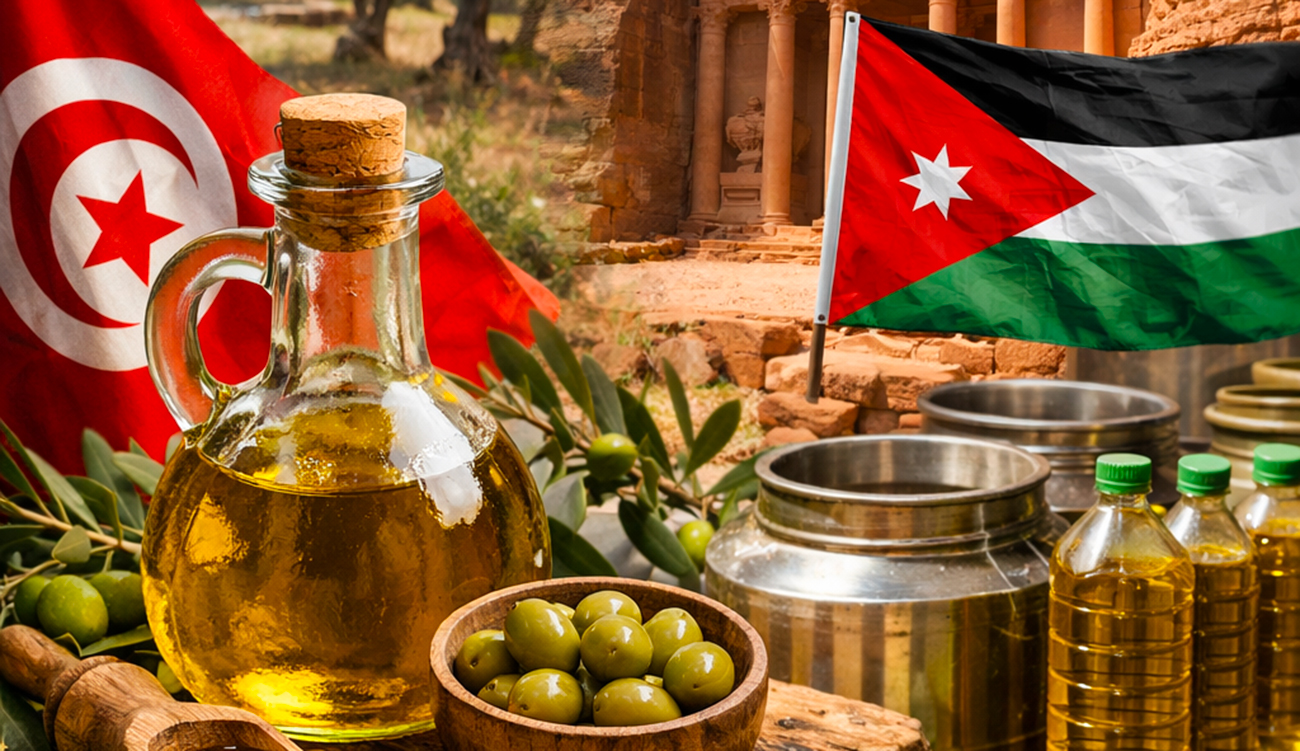 Exportations d’huile d’olive vers la Jordanie: les prévisions tablent sur 7 000 tonnes d’ici la fin de la saison