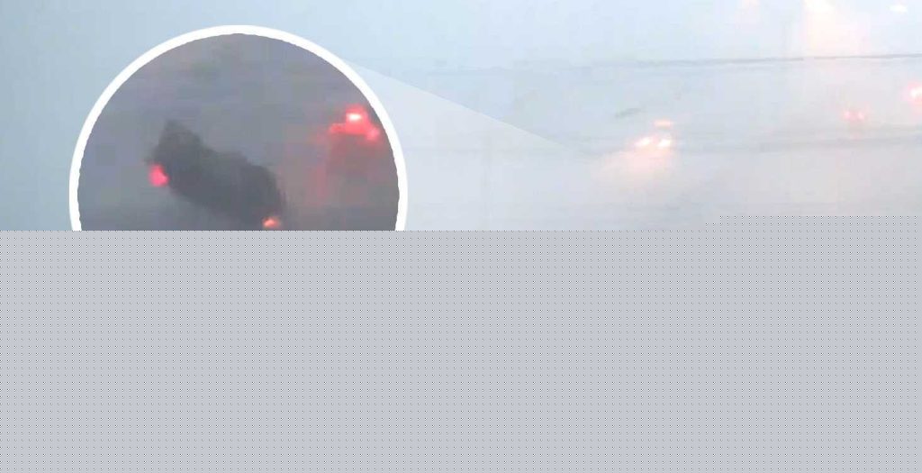 Video: Strong winds lift car off Ohio interstate, flipping it on its roof