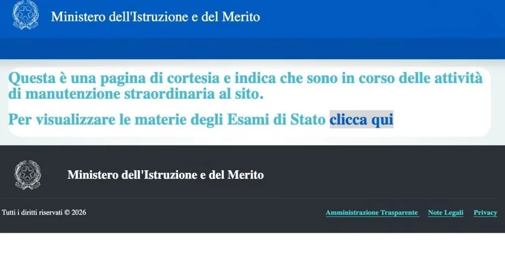 Materie maturità 2026, il sito del Ministero si aggiorna: l’annuncio è ormai imminente